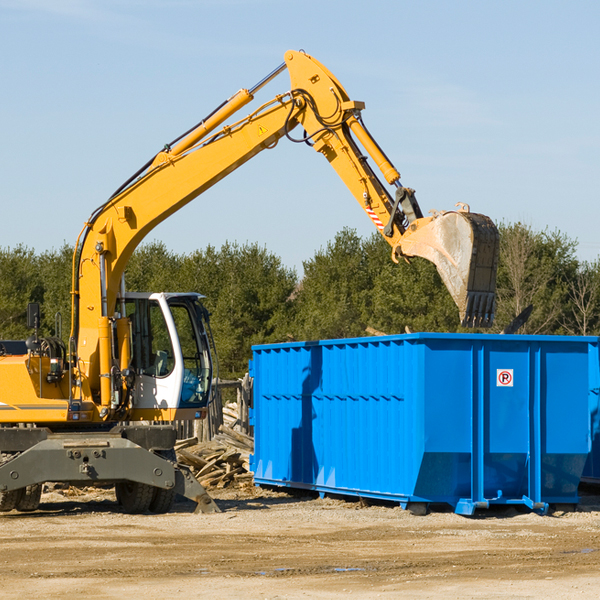 what are the rental fees for a residential dumpster in Garden Valley